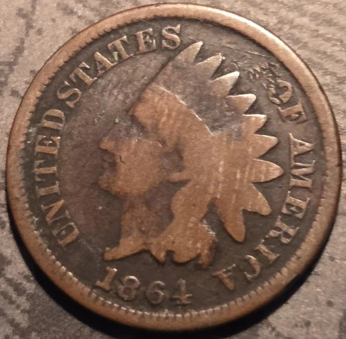 1864 L ?  Indian Head Small Cent semi key date