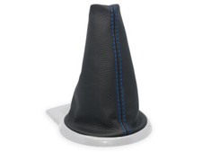 SCHALTMANSCHETTE FÜR CITROEN C4 2004-2010 SCHALTSACK LEDER NAHT DUNKELBLAU