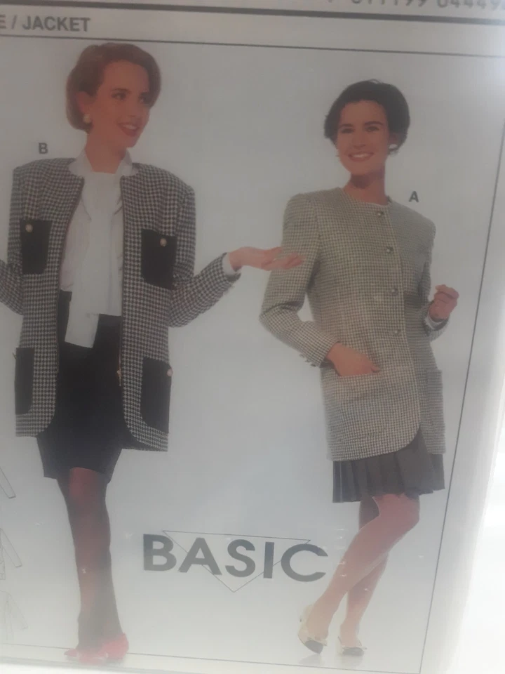 Blazer Jacket 8 10 12 14 16 18 20 Burda Basic 4446 Sewing Pattern UC FF Pockets - Image 2 of 4