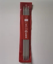Aero Knitting Needles 6mm Double Pointed Set of 4 Vintage - Made In England