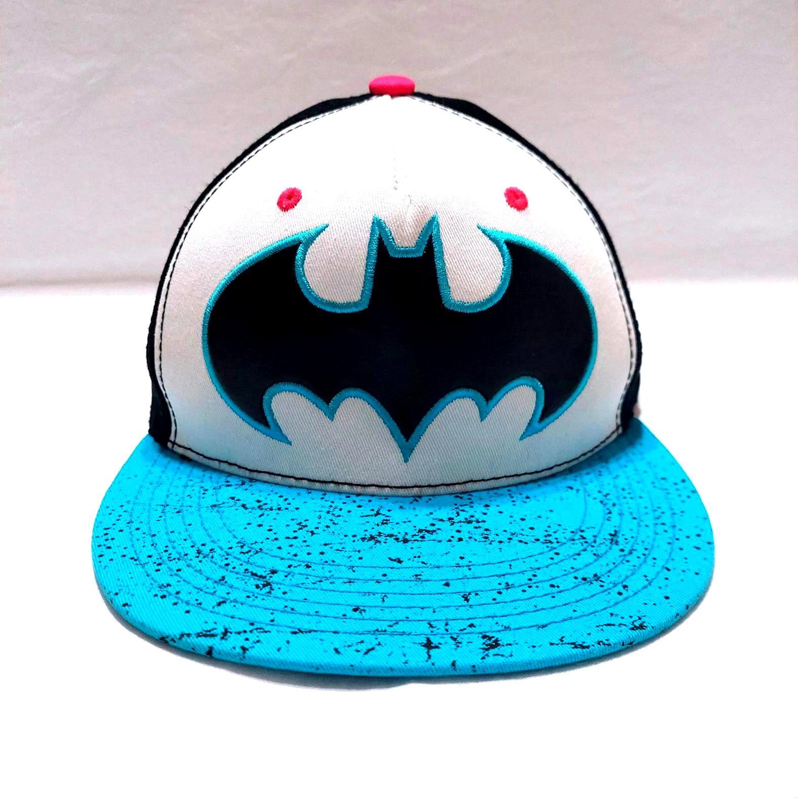 BATMAN PAINT SPLATTER ADJUSTABLE SNAPBACK HAT TM … - image 1