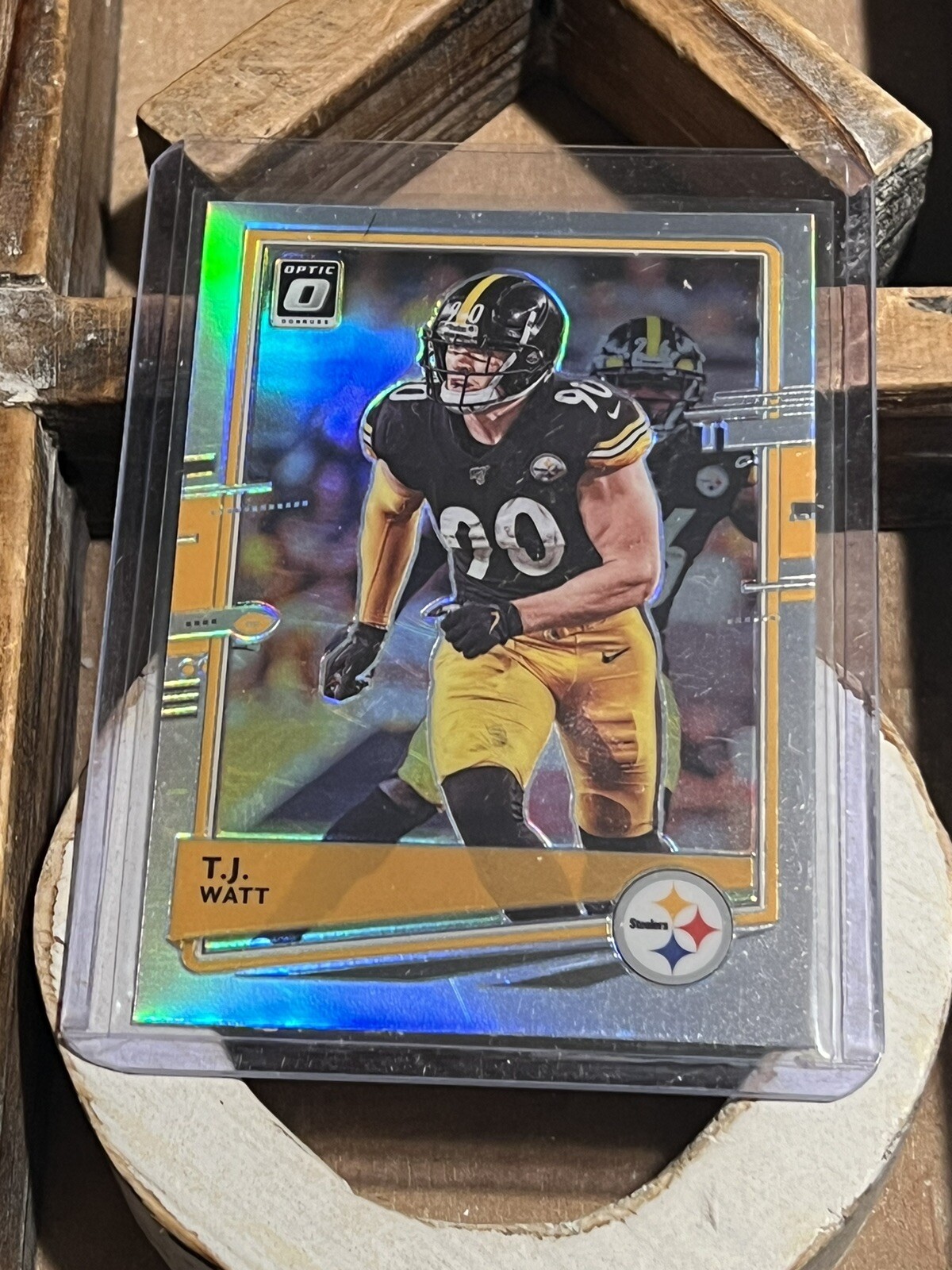 2020 Donruss Optic #85 T.J. Watt Holo Pittsburgh Steelers