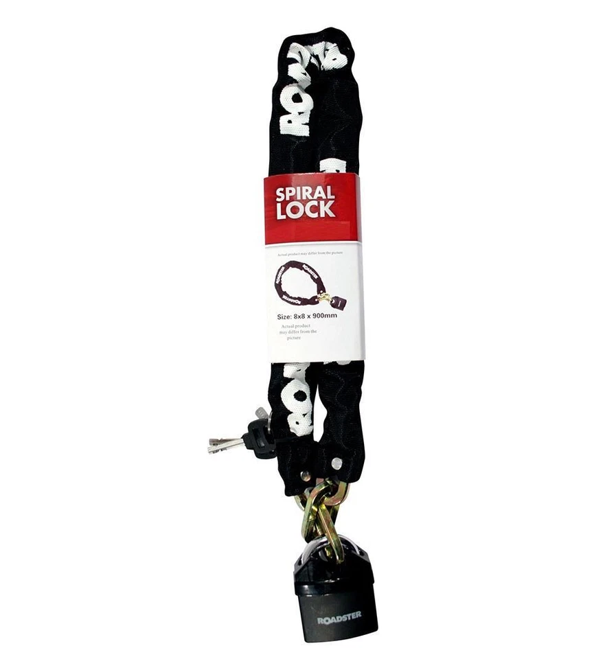 Heavy Duty Spiral Bicycle Locks Security Lock Secure Safe Chain Padlock 200cm - Image 4 of 4