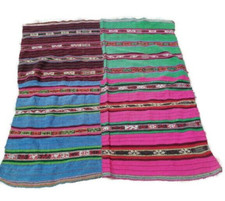 Aguayo Multicolor Tejido en Lana Multicolor Cusco