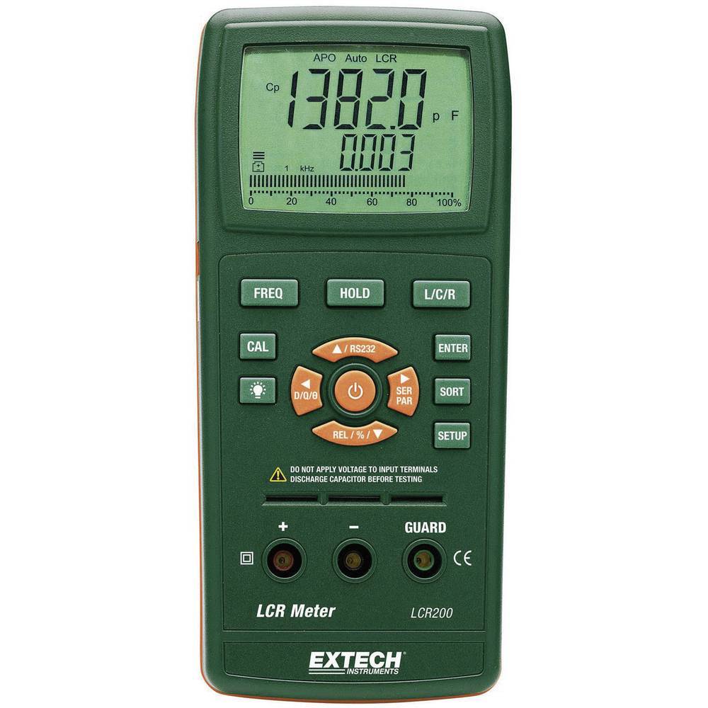 Extech LCR200 Ponte di misurazione LCR digitale CAT I Display (Counts): 20000