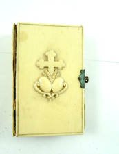 ANTICO LIBRETTO DI PREGHIERE RILEGATURA DI PREGIO RELIGIONE DEVOZIONE DIFETTI