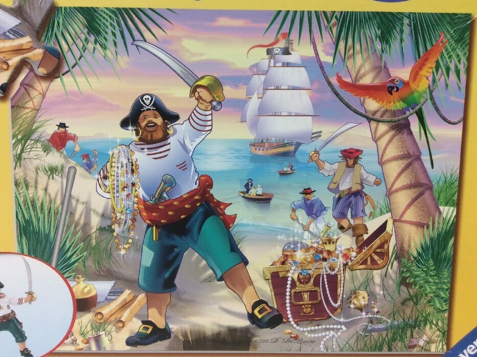 Ravensburger Pirate Adventure Jigsaw Puzzle 35 Piece - Image 3 of 4