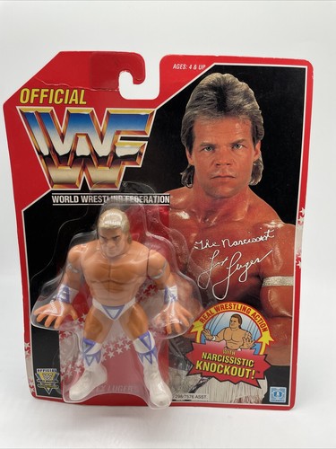 WWF Hasbro Lex Luger 1994 Series 8 Red Card WWE MO...