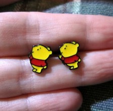 Winnie Pooh Earrings Bear - Hypoallergenic