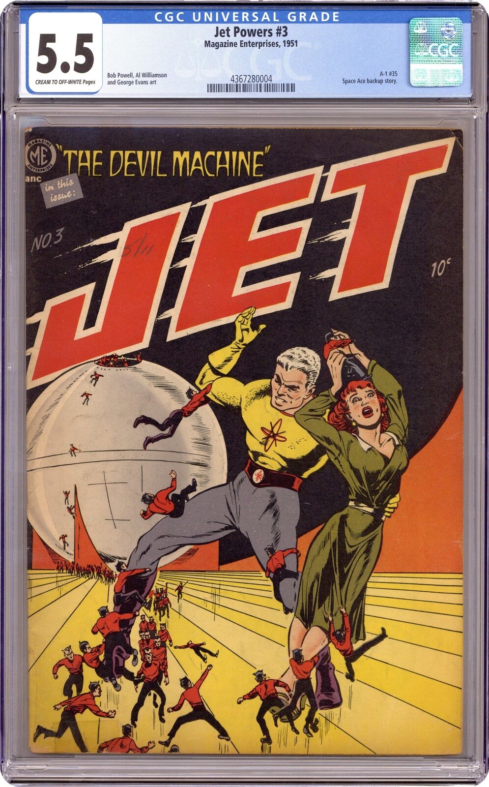 Jet Powers #3 CGC 5.5 1951 4367280004