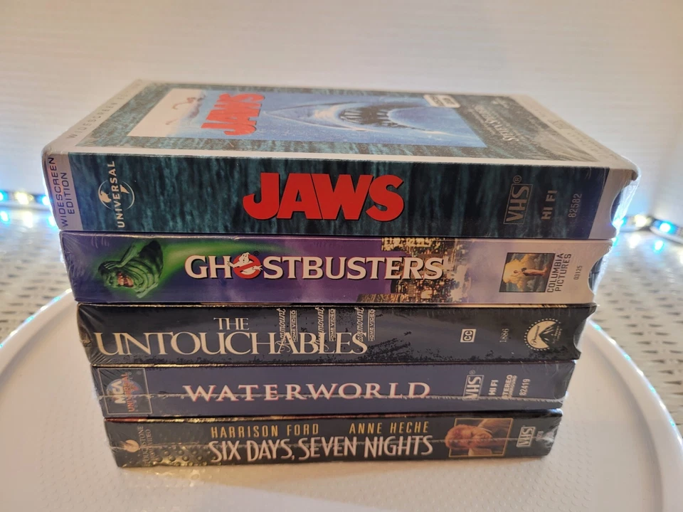 Vintage Sci Fi Horror Action Vhs Lot MCA Jaws Sealed Factory 97, Ghostbusters... - Image 2 of 4