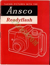 Vintage Ansco Readyflash Camera Manual 20 pages 