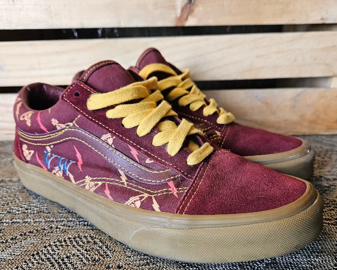 Vans Off The Vivienne Westwood Anglomania Burgundy Mens Size 7 | eBay