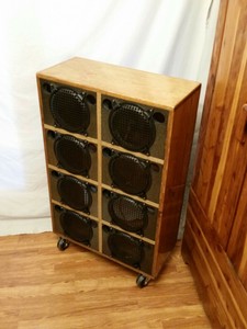 hardwood guitar cabinet