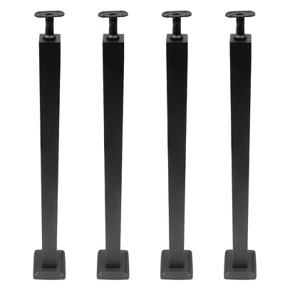 4 Pack Level drilled Cable Railing Post 36''x2''x2'' Adjustable Top