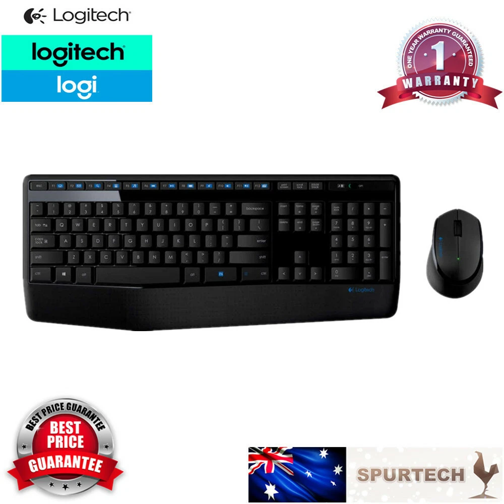 Logitech MK345 Wireless Keyboard Mouse Combo 2.4Ghz Multi Media