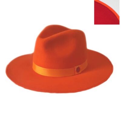 blaze orange fedora 