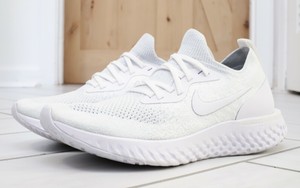 nike epic react true white