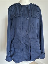 Anthropology Hei Hei Navy Blue Utility Style Jacket Size Small