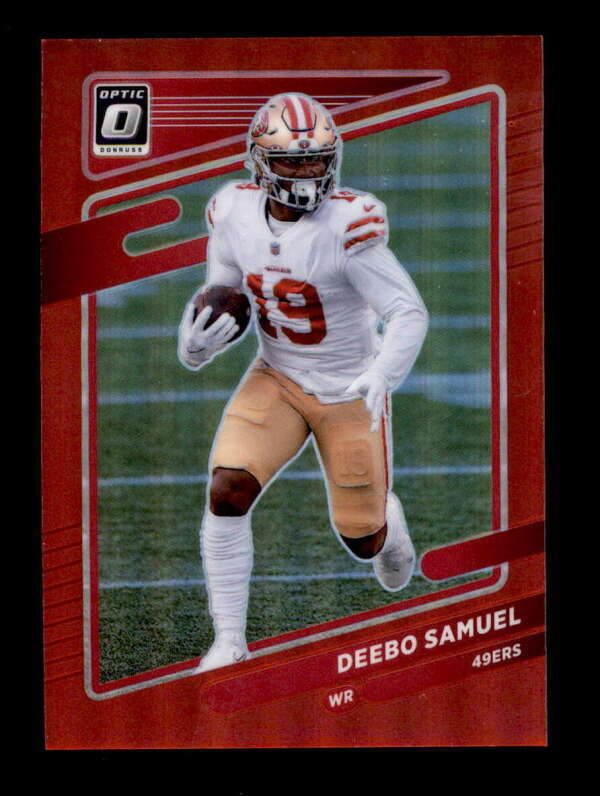 DEEBO SAMUEL 2021 DONRUSS OPTIC #190 49ERS RED PRIZM PARALLEL #29