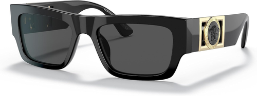 NWT Versace VE4416U GB1/81 Sunglasses Black Polarized Dark Gray 53mm New - 第 1/1 張圖片