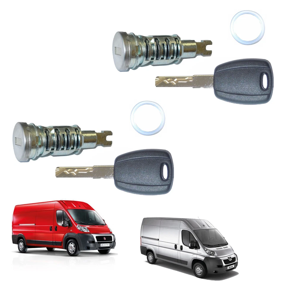 Serrure Barillet de Porte GAUCHE ou DROIT ARRIERE pour Jumper Boxer Ducato 2006- - Photo 4/4