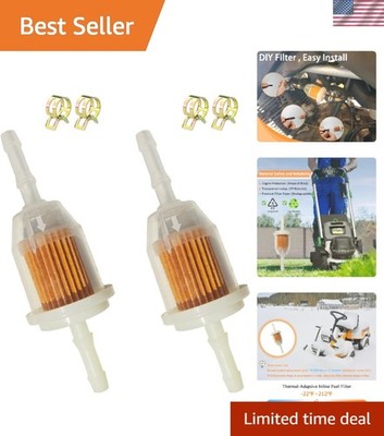 Universal Inline Fuel Filter Set - 2-Pack for Efficient Engine Health Monitoring