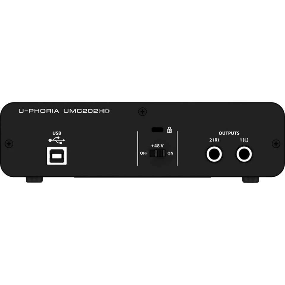 UMC202HD 2 x 2 USB Audio Interface 24-Bit | 192 kHz Midas Preamps - Image 2 of 4