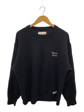 WACKO MARIA CL23FW Classic Knit Sweater Knit Sweater Thick L Wool BLK Solid