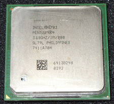 INTEL PENTIUM 4 3.0 GHz SL79L PROCESSOR, 800 MHz BUS, SOCKET 478, US SELLER