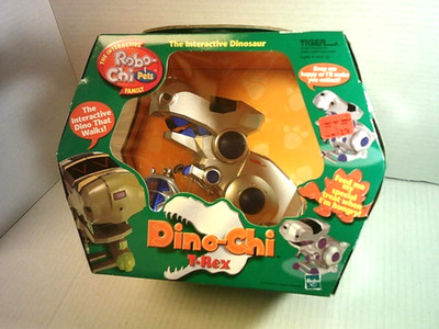 2001 ROBO-CHI PETS DINO-CHI T-REX, INTERACTIVE DINOSAUR, BY TIGER ELECTRONICS