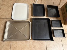 Darkroom US Made Developing Trays Set 7 pcs, 11x14, 8x10, 5x7 - Metal  Enamel