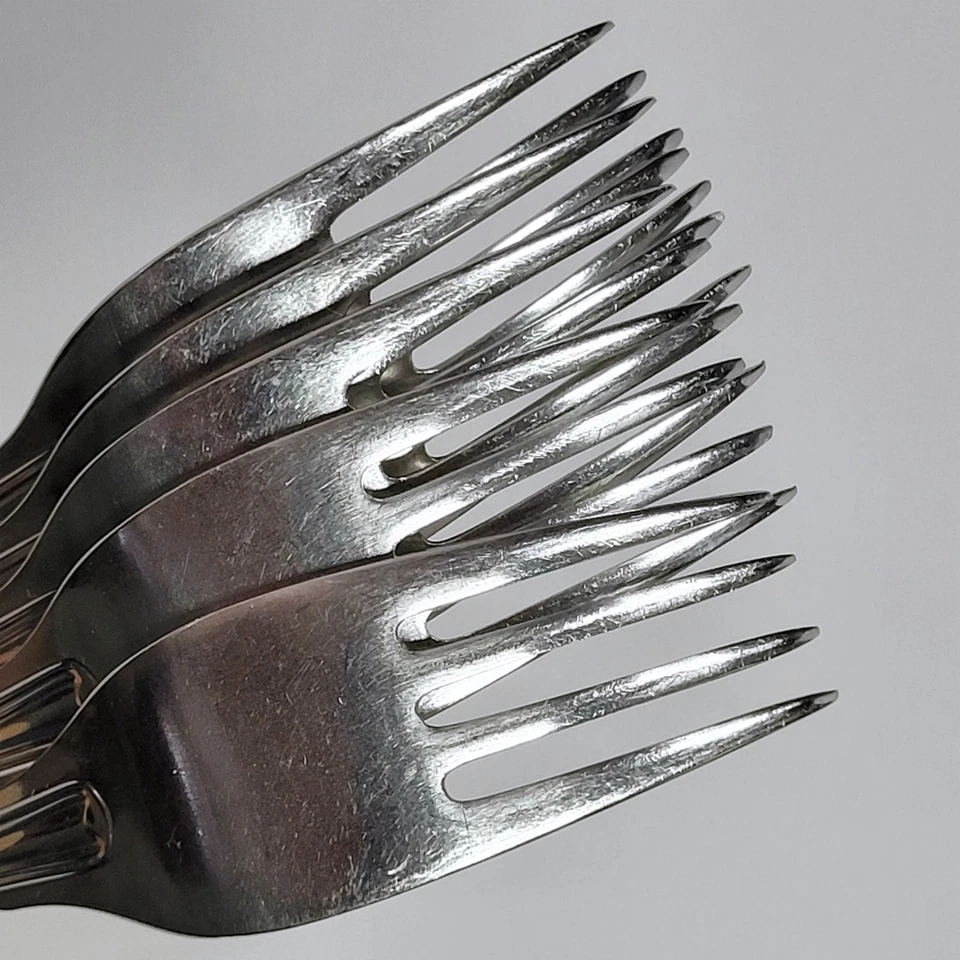 WMF Murray Hill Stainless Flatware Germany 5 Salad Forks (7 inch) - Image 3 of 4