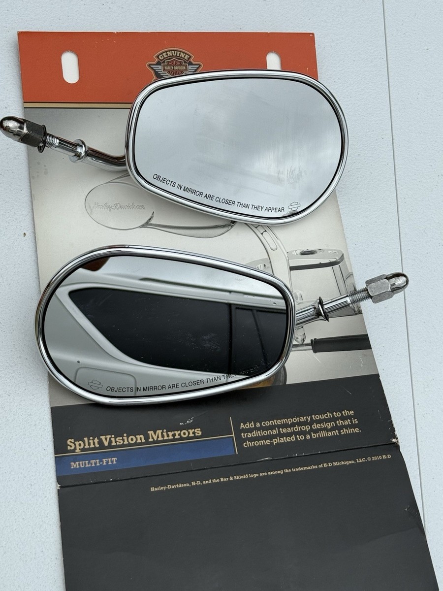 Genuine Harley Davidson Chrome Plated Split Vision Side Mirror