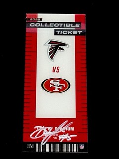 Drake London Signed Commemorative Ticket /10 Atlanta Falcons Metabilia COA