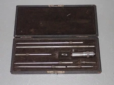 Vintage Starrett Depth Gauge Micrometer Set