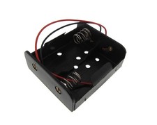 2 C Size Non-Rechargeable/Rechargeable Battery Holder Wire Leads