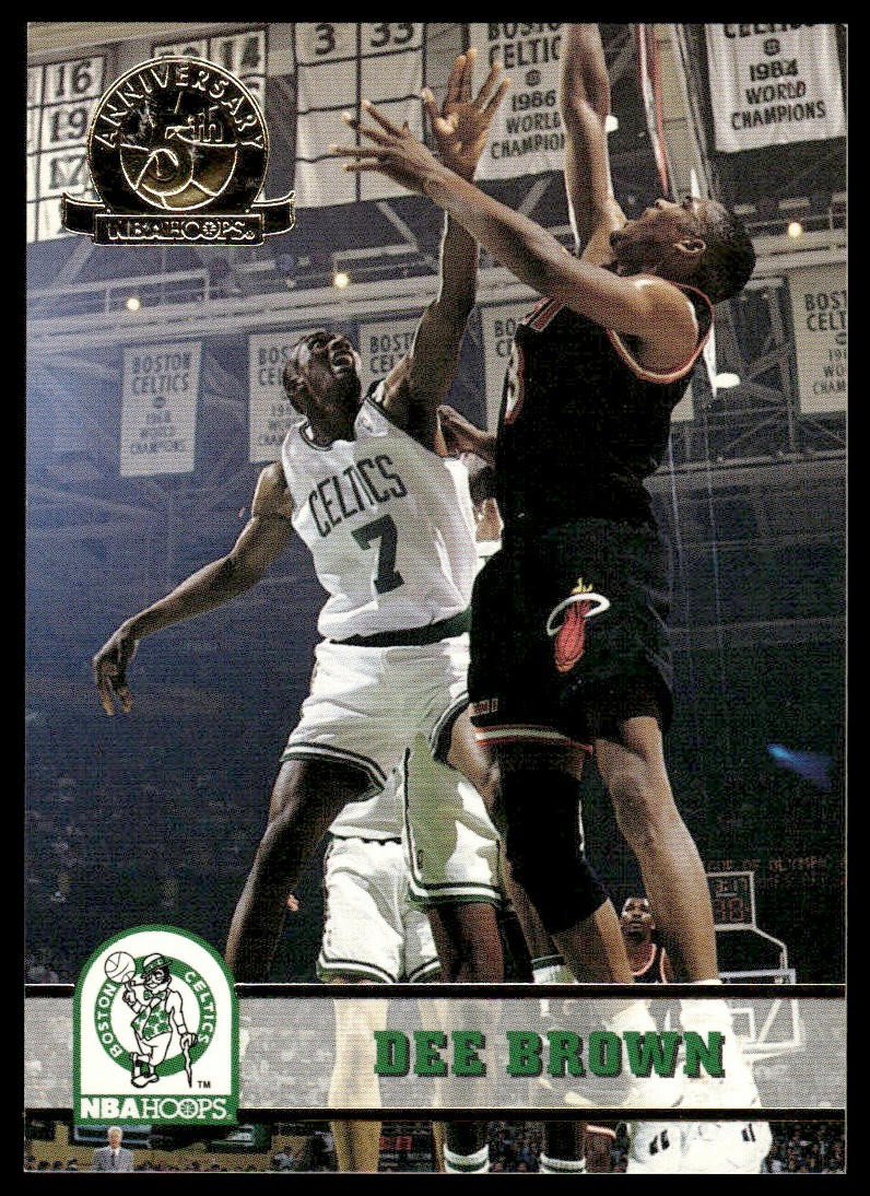 Dee Brown FIFTH ANNIVERSARY GOLD 1993-94 Hoops #10 Boston Celtics