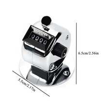 Metal Handheld Tally Counter 4 Digit Clicker Pitch Counter Coaching Golf Fishing