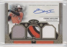 2024 Topps Tier One Relics Triple 47/49 Cedric Mullins #T1AR-CM Auto 4g8
