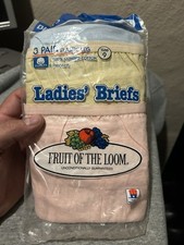 NEW 1985 Fruit of the Loom Ladies Briefs 3 PK Panties Elastic Underwear 9 Read