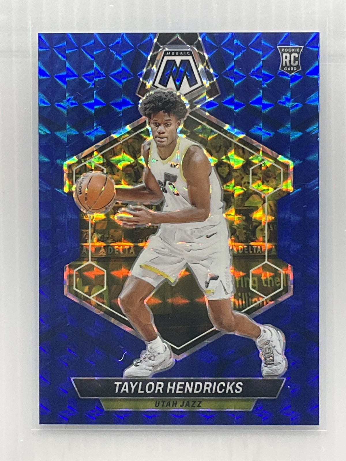 2023-24 Panini Mosaic #221 Taylor Hendricks - Blue Mosaic /199 - RC - 16976