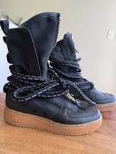 Nike SF Air Force 1 Bota Alta "Goma Negra" Mujer Tenis Zapatos Talla 6