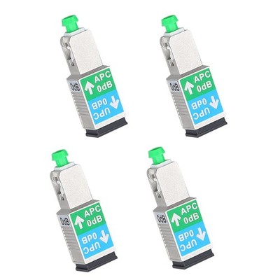 4 Pack SC/APC Female to SC/UPC Male Fiber Optic Adapter Singlemode SM 9/125 H...