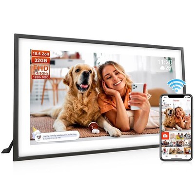 Digitaler Bilderrahmen 15,6 Zoll Frameo 32 GB FHD-Touchscreen