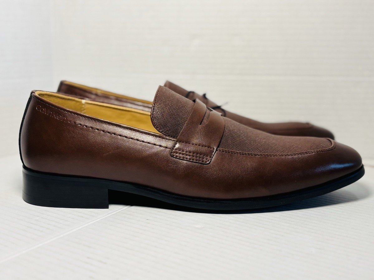 CALVIN KLEIN \'ASTER\' #F2820/J06 BROWN Walnut LOAFE Amazon.com | Calvin Klein Women main image 4