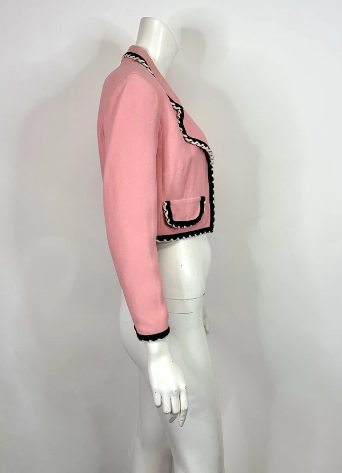 Vtg Moschino Cheap & Chic 90s Pink Jacket 42 M - Image 4 of 4