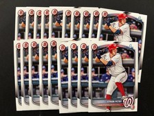 ETHAN PERRY Lot x19 2025 Bowman Draft 1st Prospect #BD-151 Paper Base Nats