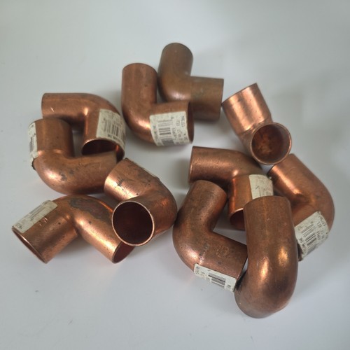 (11 PCS) 3/4" Copper 90° Degree Street Elbow Fittings Sweat Ends
