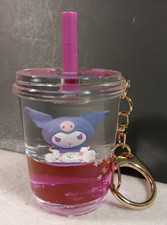 Hello Kitty and Friends Sanrio Kuromi Tea Cup Keychain Purple Cute Tsunameez